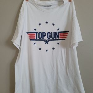 Original old-school 80s Top Gun Logo Tee Unisex Size L
